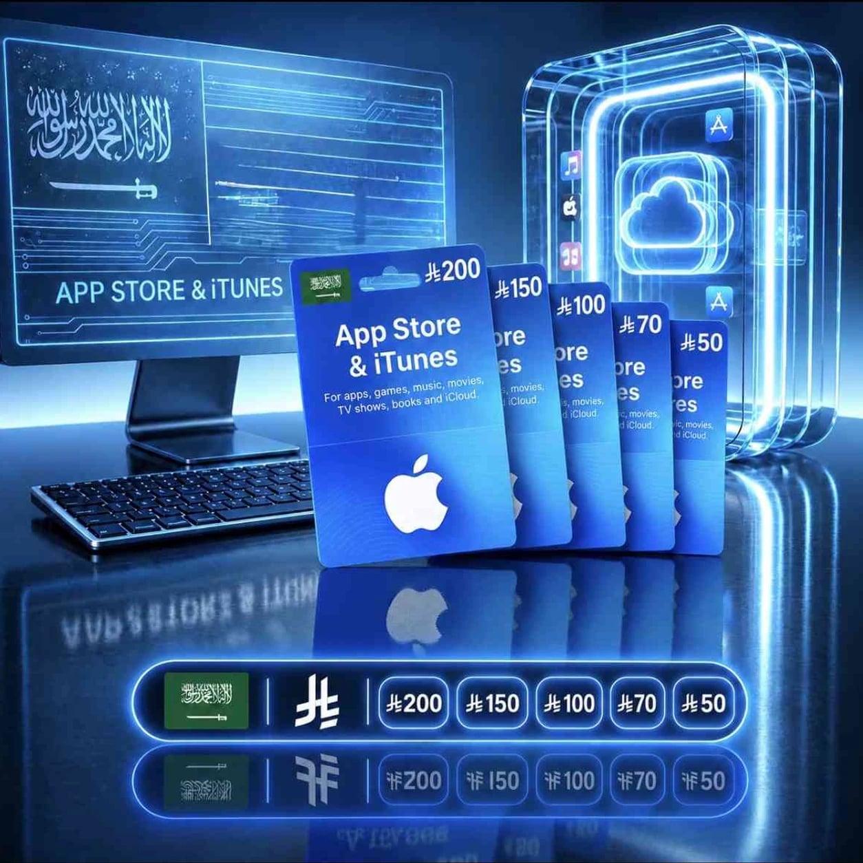 بطاقة آيتونز / آبل — السعودي